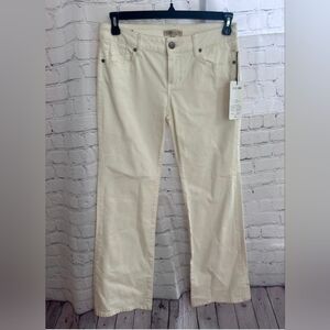 Cabi Jeans White Wide Leg Denim Pants Spring 2015